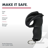 Sabre - Quick Grip Pepper Spray Kit with Practice Spray - Black