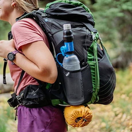Sawyer - Micro Squeeze Water Filtration System with Cnoc Premium 1 Liter Pouch
