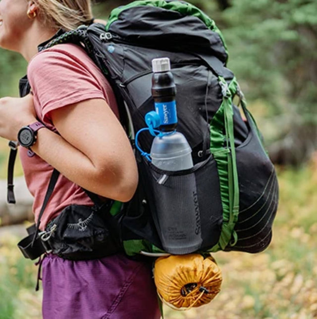Sawyer - Micro Squeeze Water Filtration System with Cnoc Premium 1 Liter Pouch