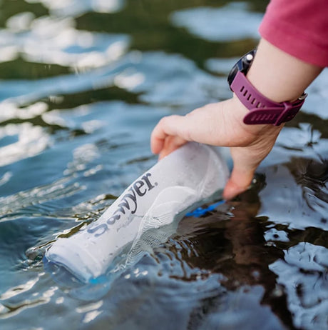 Sawyer - Micro Squeeze Water Filtration System with Cnoc Premium 1 Liter Pouch