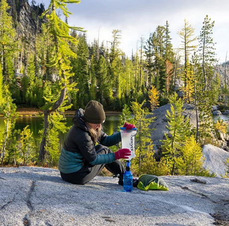 Sawyer - Micro Squeeze Water Filtration System with Cnoc Premium 2 Liter Pouch