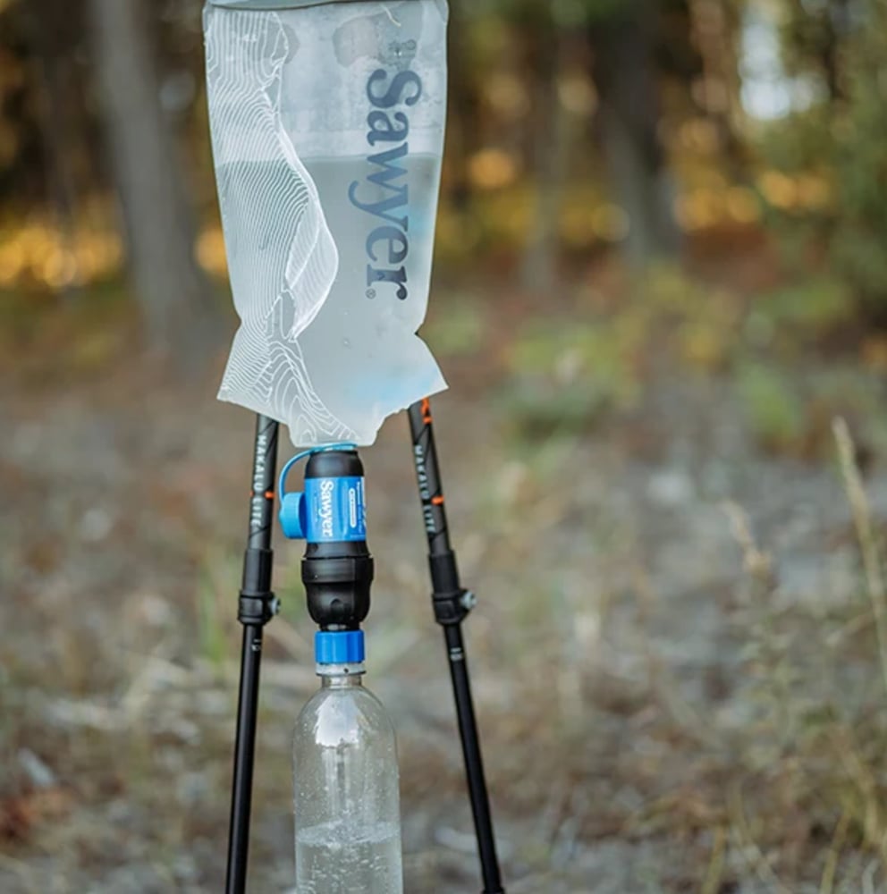 Sawyer - Micro Squeeze Water Filtration System with Cnoc Premium 2 Liter Pouch