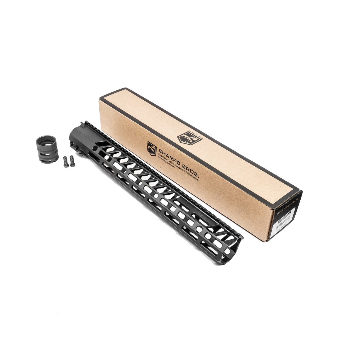 Sharps Bros. - 14" Full Top Rail MLOK Handguard - Black — view 6