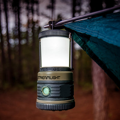 Streamlight - Siege Compact Alkaline Hand Lantern: 360° Soft Light, Multiple Modes, Waterproof, Tan