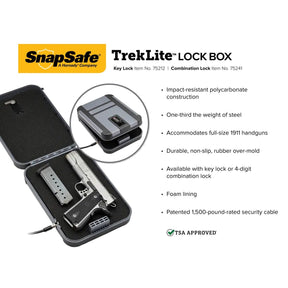 SnapSafe - TrekLite Lock Box XL with TSA Combination Lock