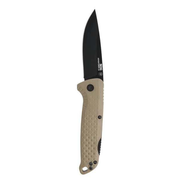 SOG Knives - Adventurer LB Folding Knife - FDE + Black