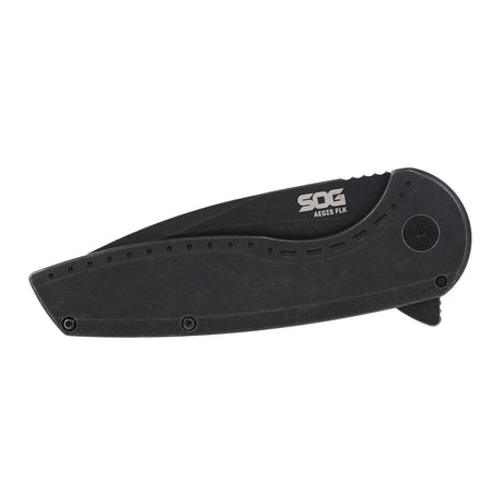 SOG Knives - Aegis FLK 2.0 Black Drop Point Folding Knife — view 5
