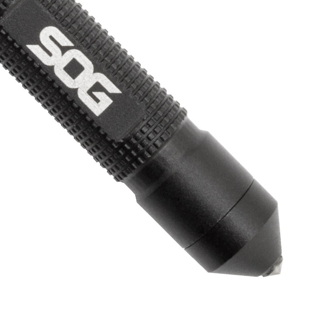 SOG - Flint Survival Tool - 4-in-1 Fire Starter, Glass Breaker, Whistle, and Tinder Compartment