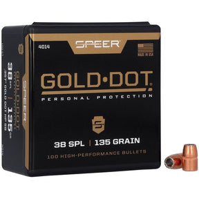 Speer Ammunition - Gold Dot Short Barrel Bullet, .357, 135 Grain