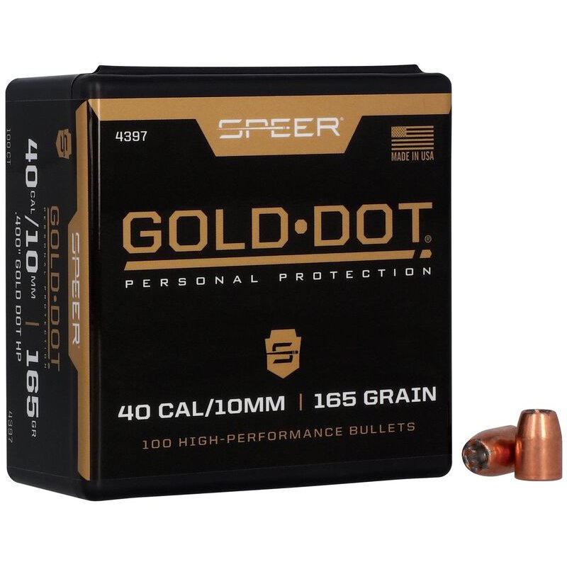 Speer Ammunition - Gold Dot .400 165 Grain Bullet