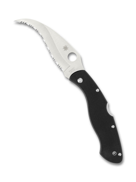 Spyderco - Civilian Folding Knife Serrated G-10 Black
