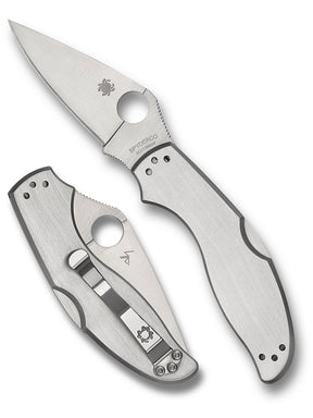 Spyderco - UpTern Folding Knife 8Cr13MoV Stainless Steel PlainEdge