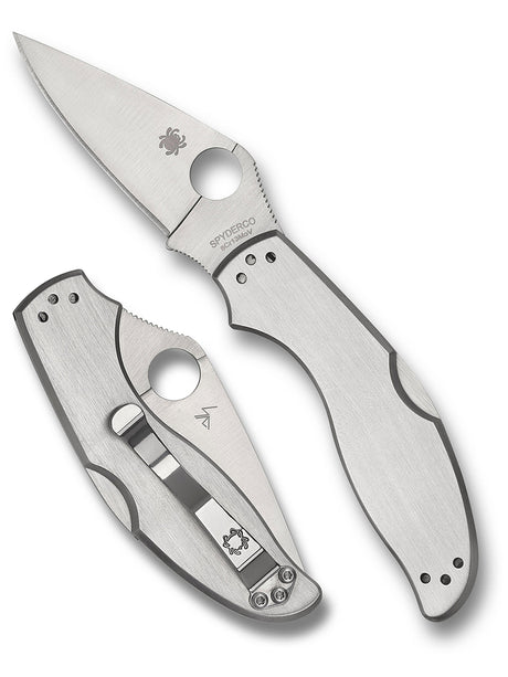 Spyderco - UpTern Folding Knife 8Cr13MoV Stainless Steel PlainEdge