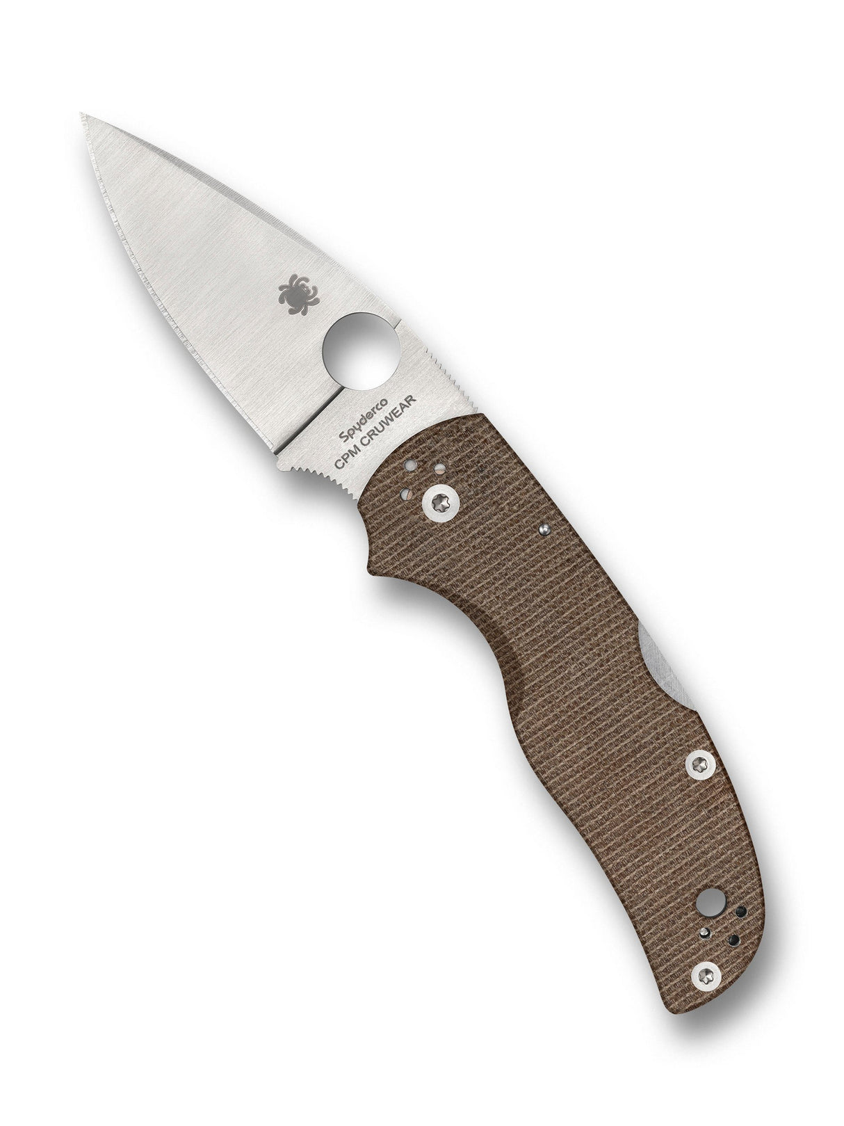 Spyderco Native® 5 - CPM® Cru-Wear® - Brown Canvas Micarta®