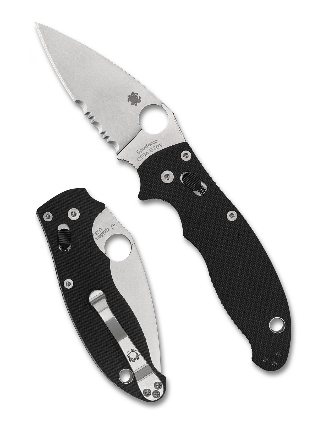 Spyderco - Manix 2 Folding Knife - G-10 Handle, CPM S30V Steel