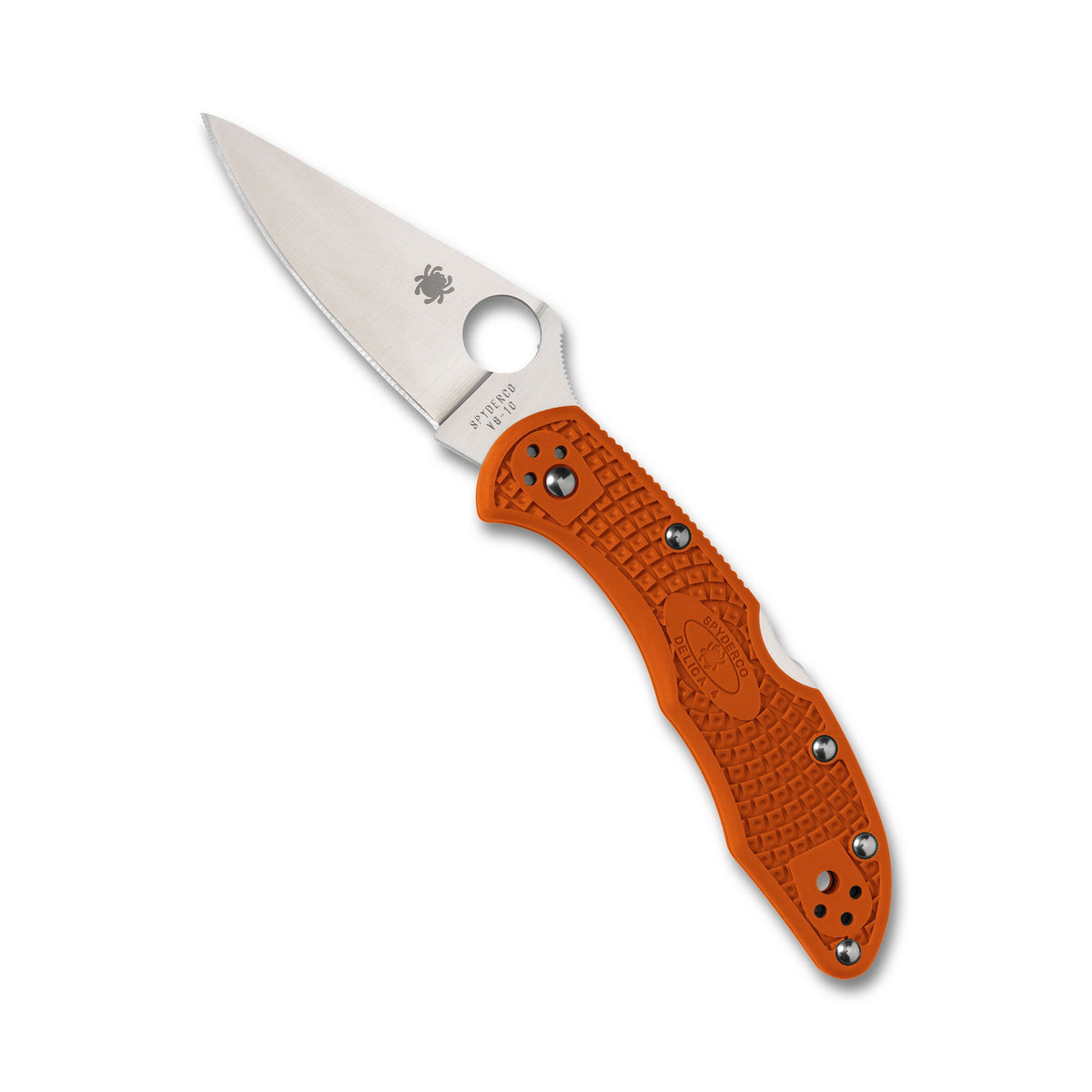 Spyderco - Delica 4 Lightweight Flat Ground Knife - Blue
