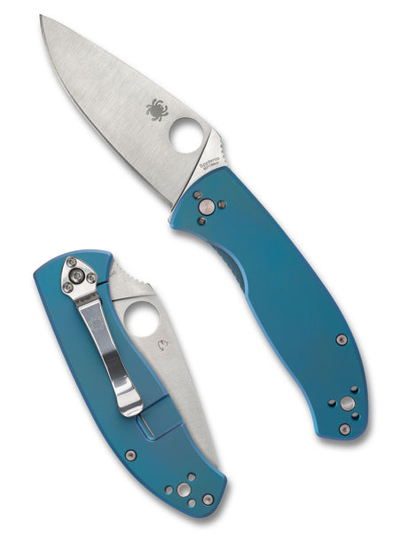 Spyderco - Tenacious R.I.L. Folding Knife - Blue Titanium