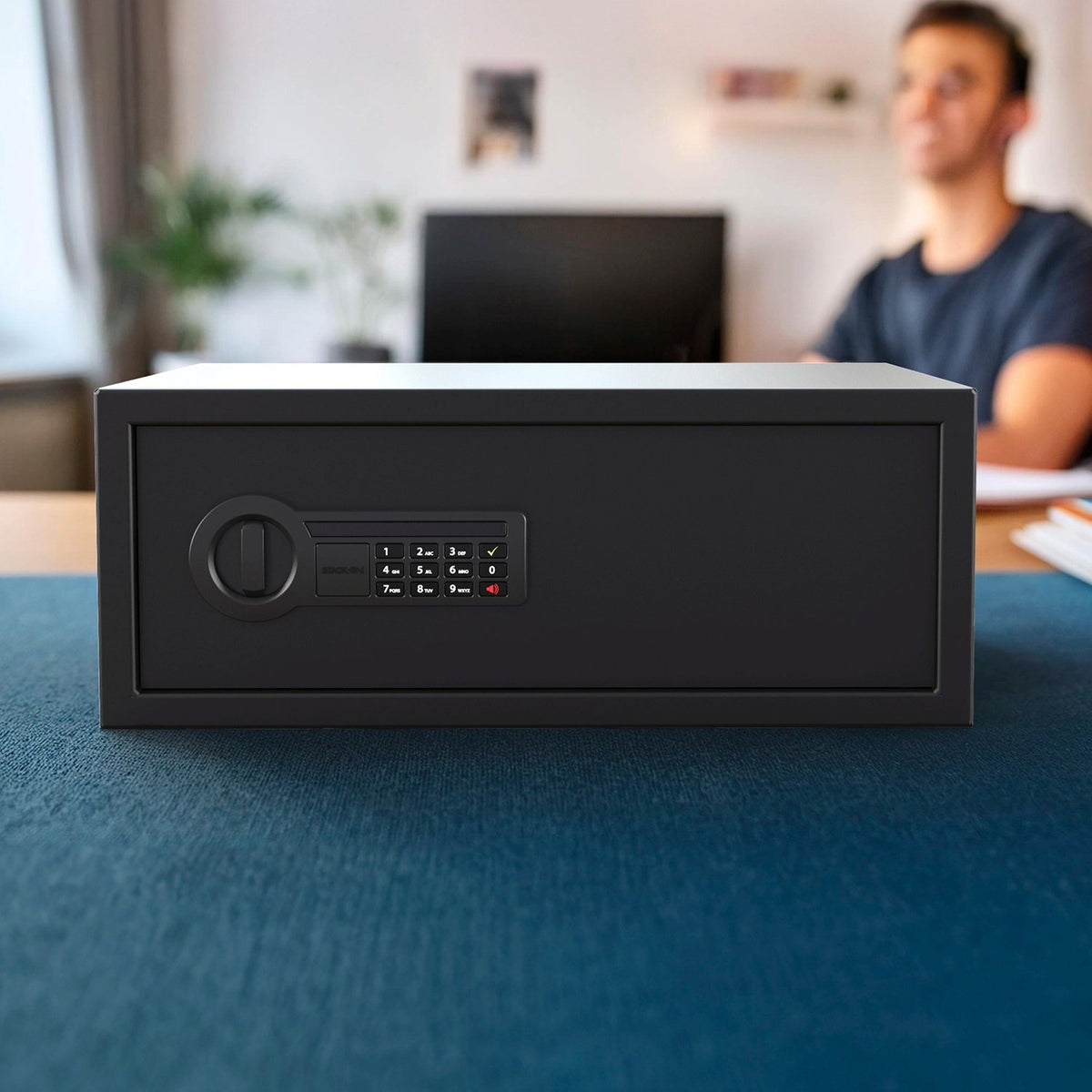 Stack-On - Extra-Wide Personal Safe with Electronic Lock — view 5