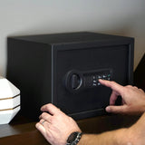 Stack-On - Personal Safe with Electronic Lock - Black — view 3