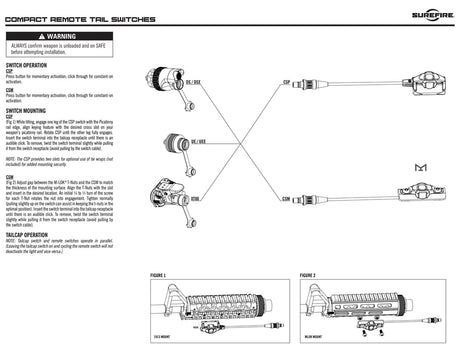 SureFire - CSM-07 / CSM-09 WeaponLight Switch