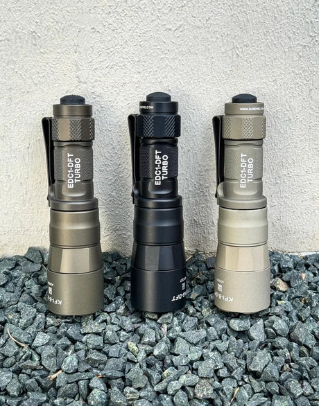 Surefire - EDC1-DFT TURBO Turbo Series Everyday Carry Flashlight, Various Colors