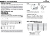 SureFire - EP5 Sonic Defenders Max (Full-Block Earplugs)
