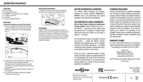 SureFire - Maximus Rechargeable Variable-Output LED Headlamp