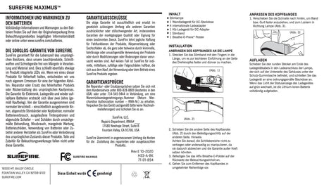 SureFire - Maximus Rechargeable Variable-Output LED Headlamp