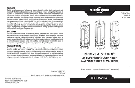 SureFire - PROCOMP Standalone Muzzle Brake for 5.56 & 7.62 Rifles