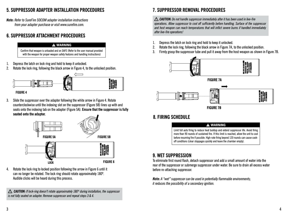 SureFire - Suppressor Trainer for Use with SOCOM Fast-Attach® Adapters, Various Calibers & Color Options