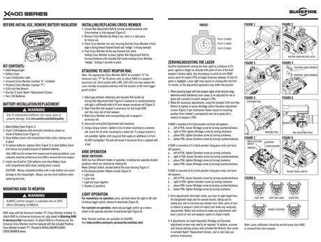 SureFire - X400T-A Turbo Series WeaponLight + Laser