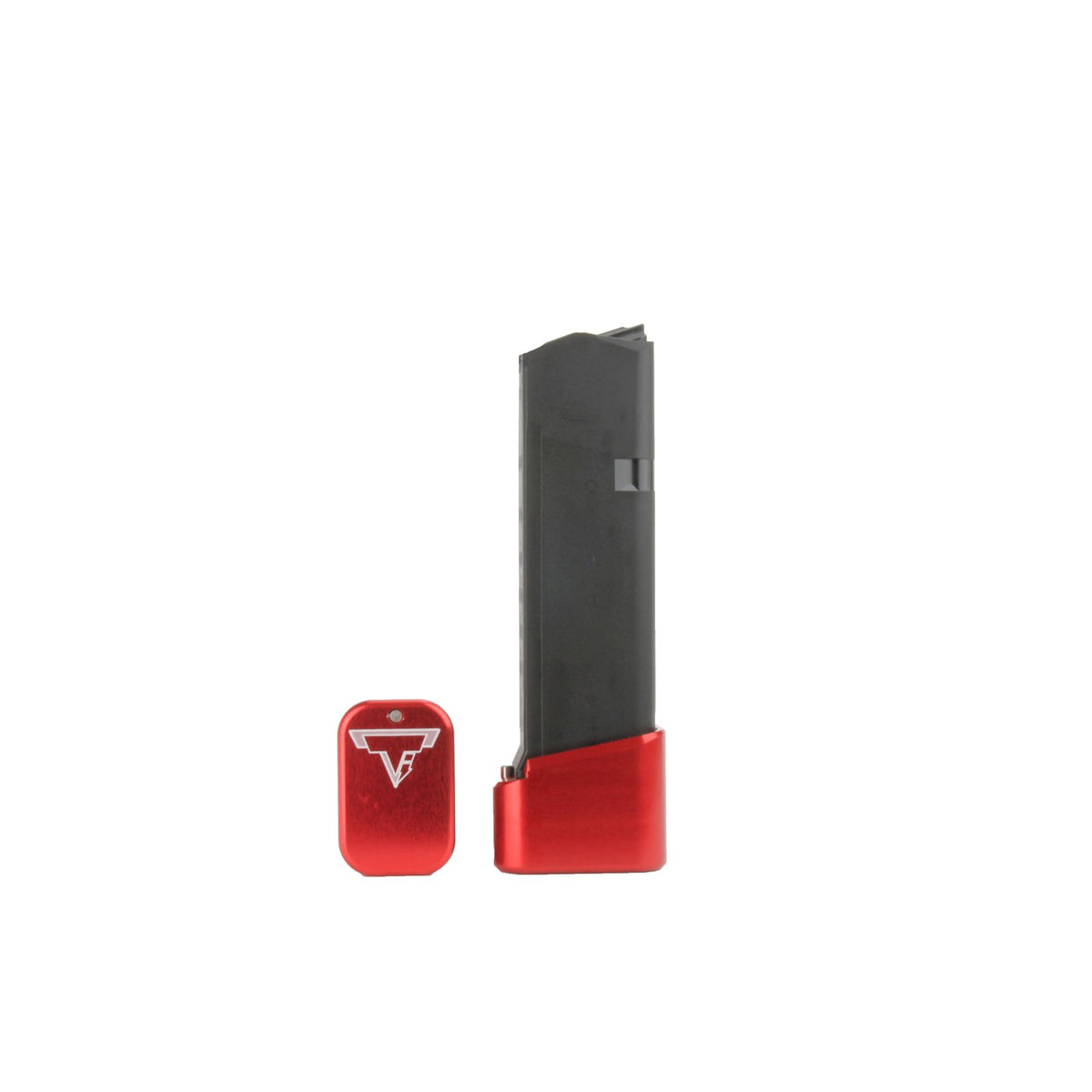 Taran Tactical - Base Pad for Glock 19/23 Magazines +4/5 - Red