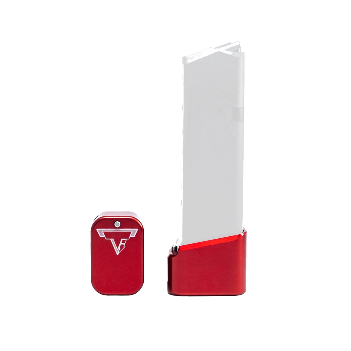 Taran Tactical - Base Pad for Glock 19/23 Magazines +4/5 - Red — view 5