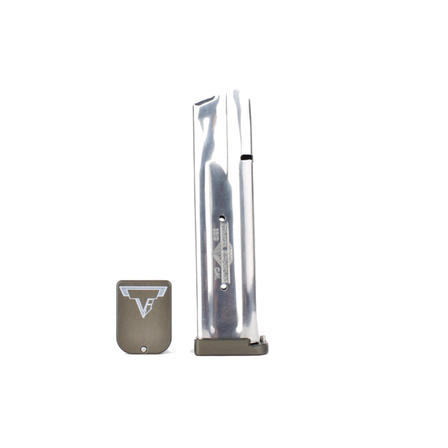 Taran Tactical - Base Pad for STI/SV Magazines 4mm Titanium Gray