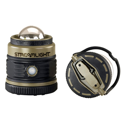 Streamlight - Siege Compact Alkaline Hand Lantern: 360° Soft Light, Multiple Modes, Waterproof, Tan