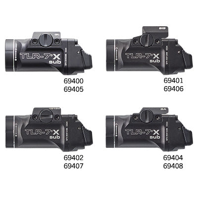 Streamlight - TLR-7® X SUB, 500 Lumen Rechargeable Weapon Light for Subcompact Handguns