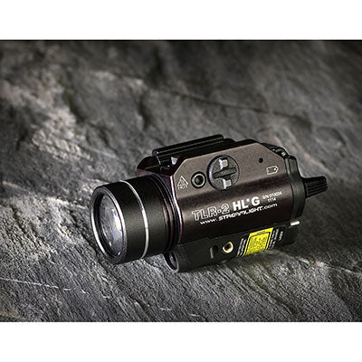 Streamlight - TLR-2 HL® G Gun Light, Super Bright, 1000 Lumen Tactical Light with Green Aiming Laser