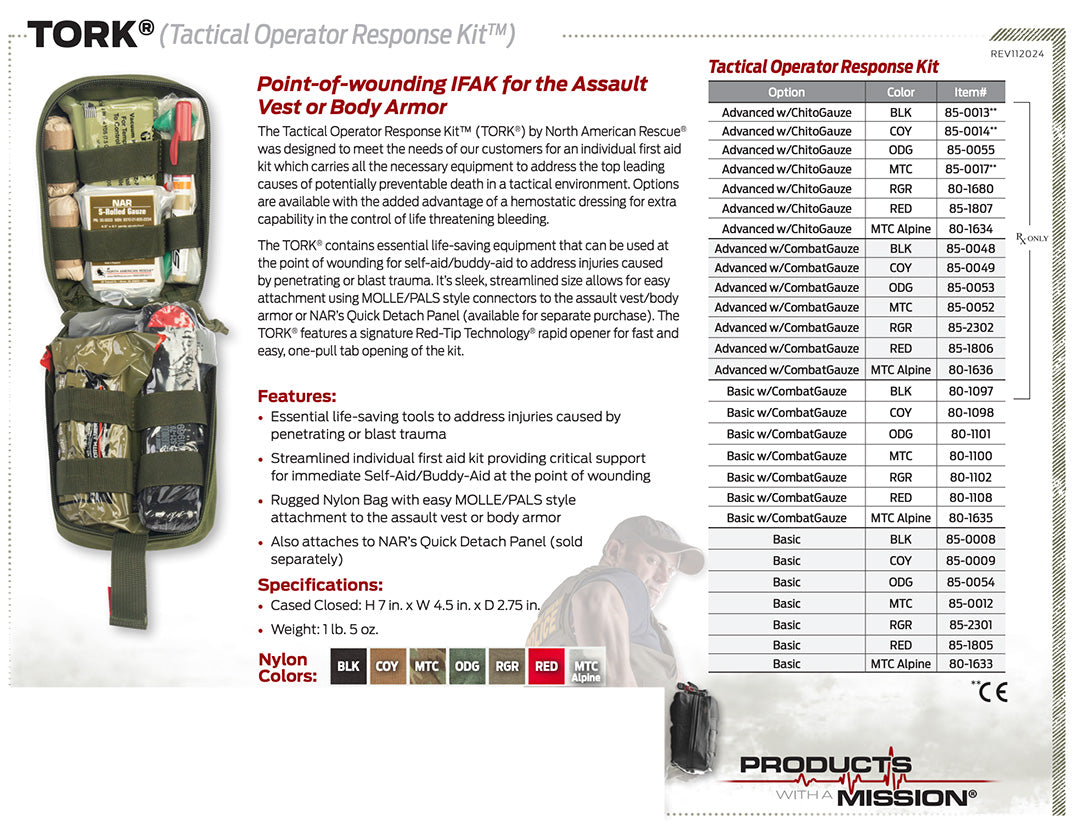 North American Rescue – Tactical Operator Response Kit (T.O.R.K.)