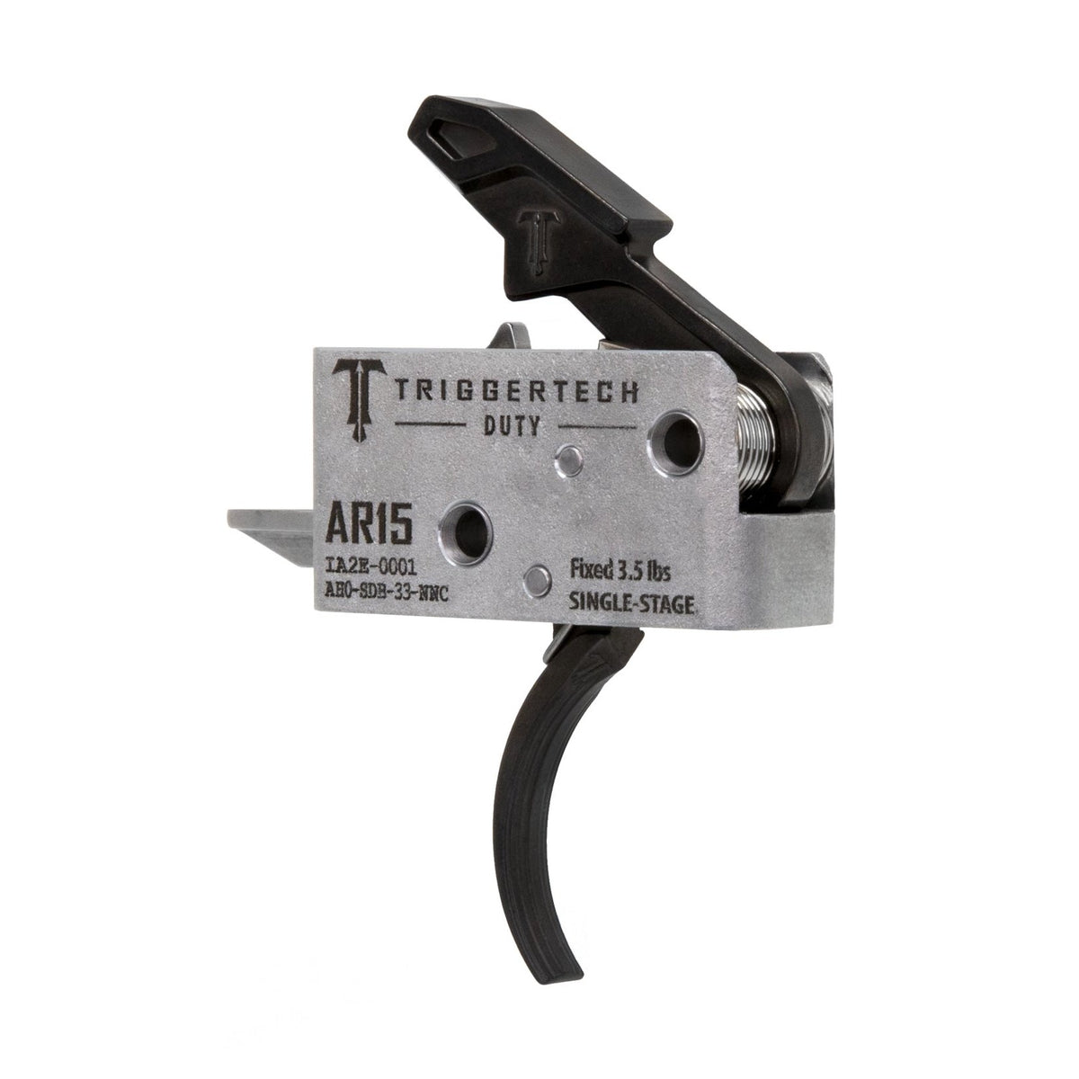TriggerTech - AR-15 Duty Trigger, Single-Stage, 3.5 lbs, Curved