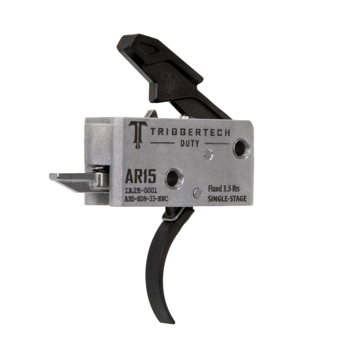 TriggerTech - AR-15 Duty Trigger, Single-Stage, 3.5 lbs, Curved