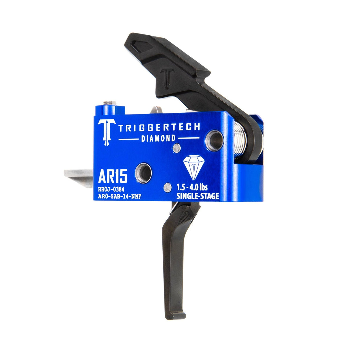 TriggerTech - AR-15 Diamond Single-Stage Trigger - PVD Black Flat