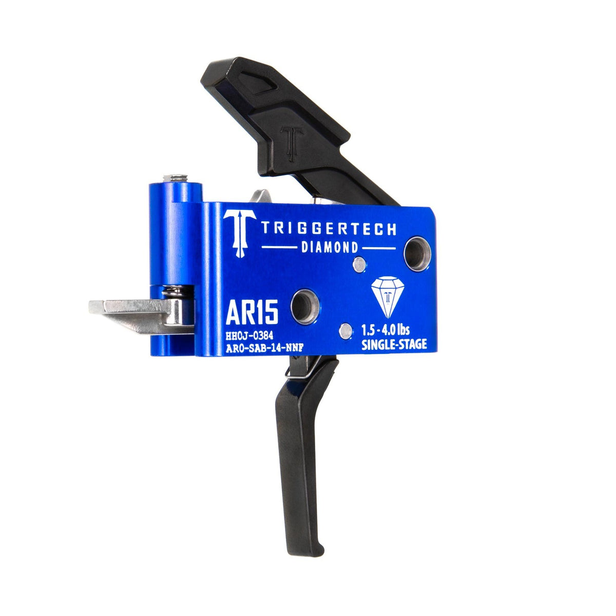 TriggerTech - AR-15 Diamond Single-Stage Trigger - PVD Black Flat