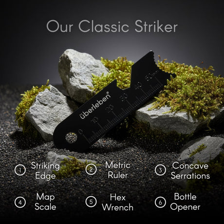 Uberleben – Hexa Flat-Profile Ferro Rod Fire Starter