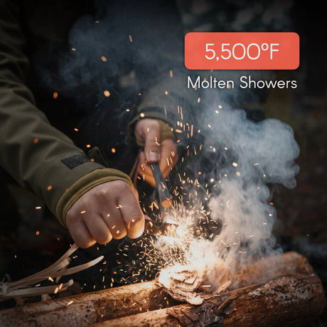 Uberleben – Hexa Flat-Profile Ferro Rod Fire Starter