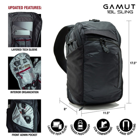 Vertx - Gamut 18L Sling Bag - Black — view 2