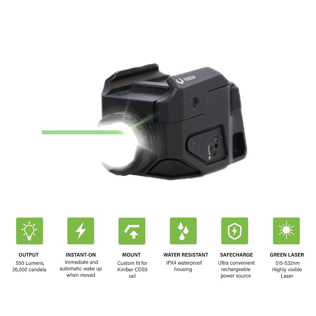 Viridian - C5L Custom Laser Sight for Kimber Micro CDS9 — view 6
