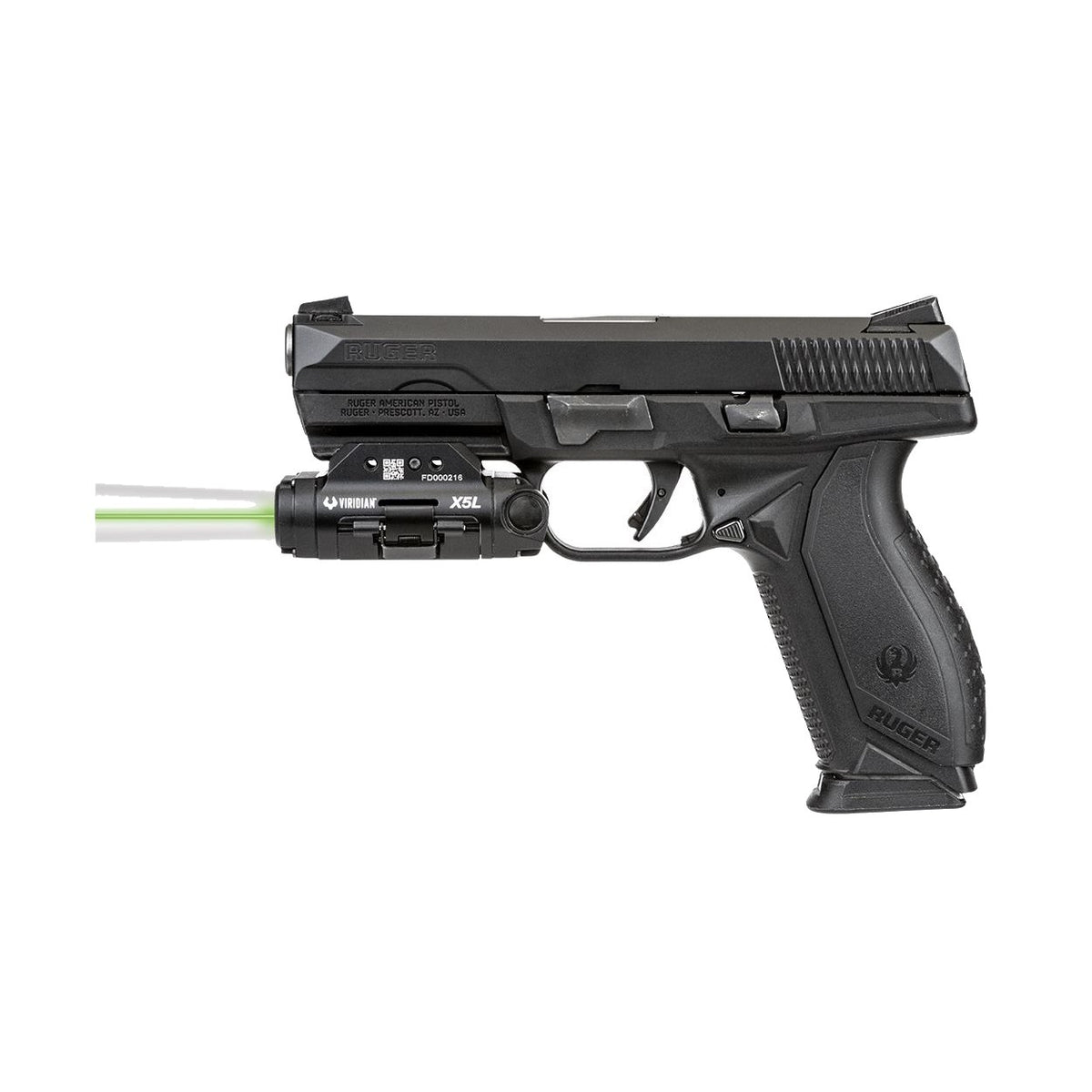 Viridian - X5L Gen 3 Green Laser + Tactical Light, Black — view 8