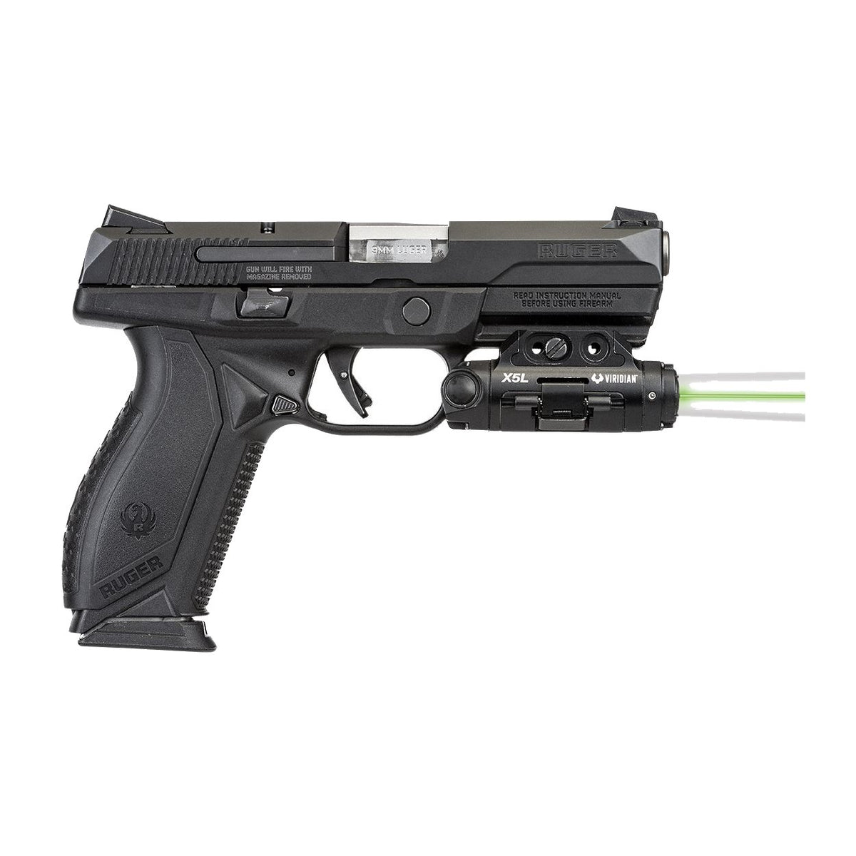 Viridian - X5L Gen 3 Green Laser + Tactical Light, Black — view 7