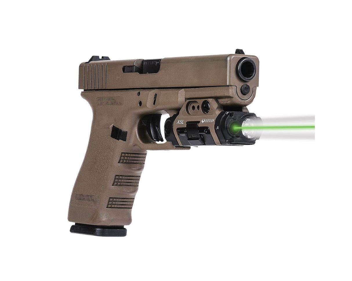 Viridian - X5L Gen 3 Green Laser + Tactical Light, FDE