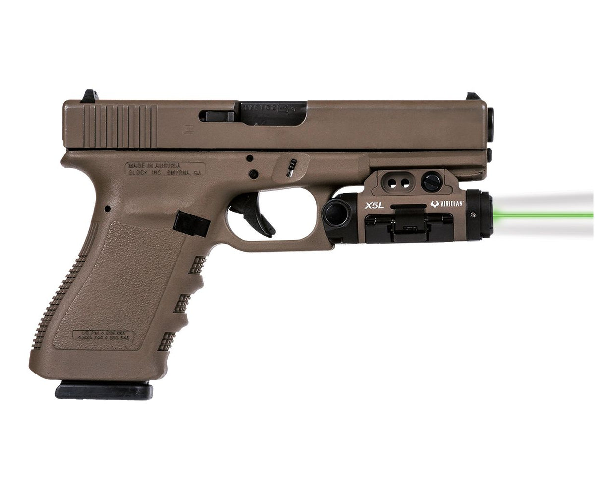 Viridian - X5L Gen 3 Green Laser + Tactical Light, FDE